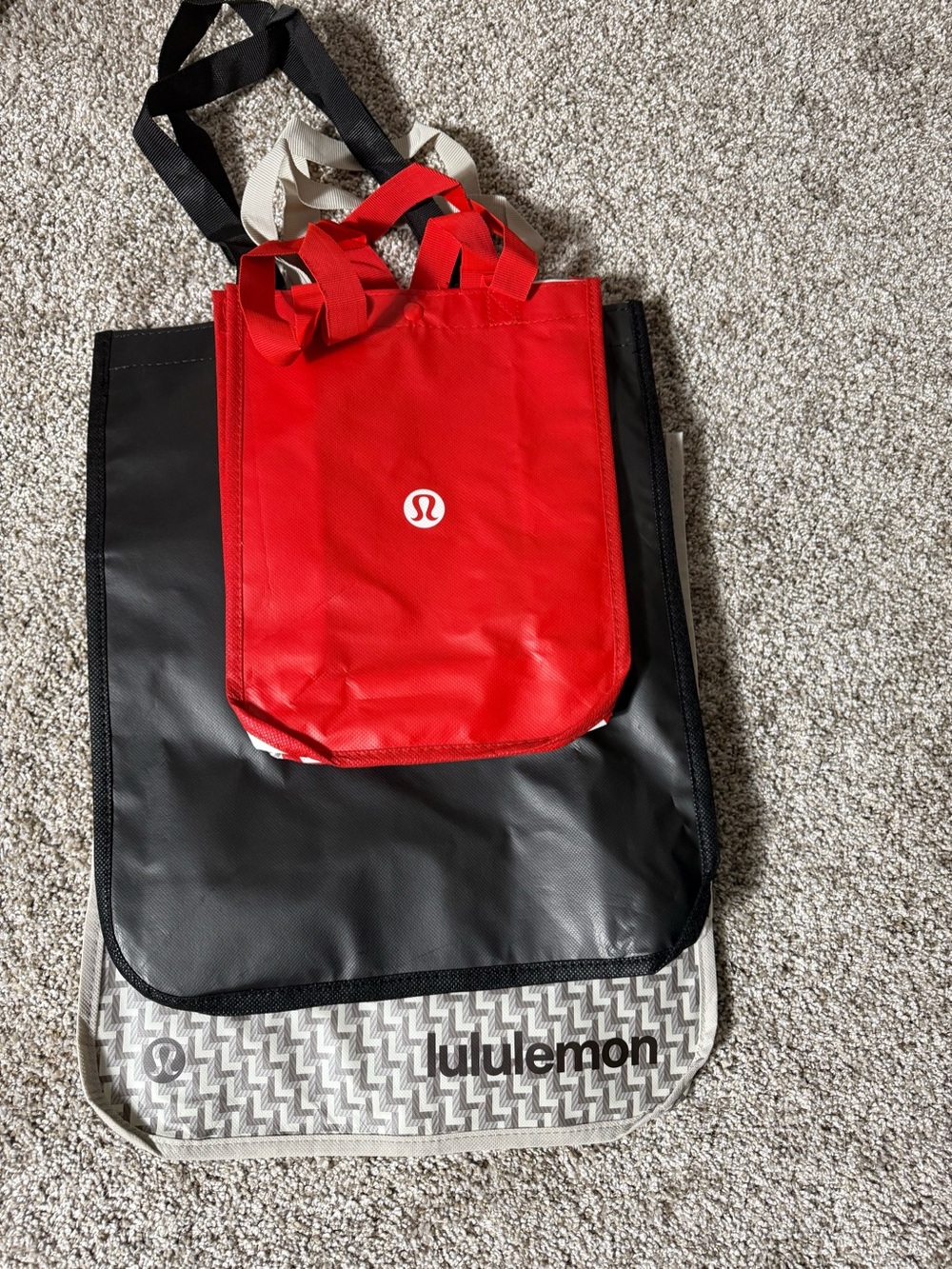 Lululemon shopping bags